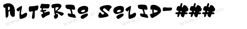 Alterio Solid字体转换